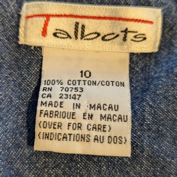 Talbot's Sleeveless Denim Dress - Picture 7 of 8